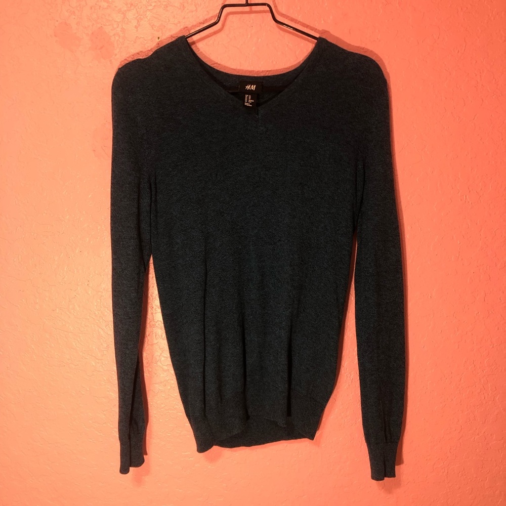 H&M men’s teal sweater